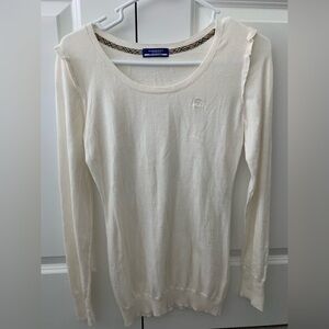 Burberry London Blue Label Long Sleeve Knit Top